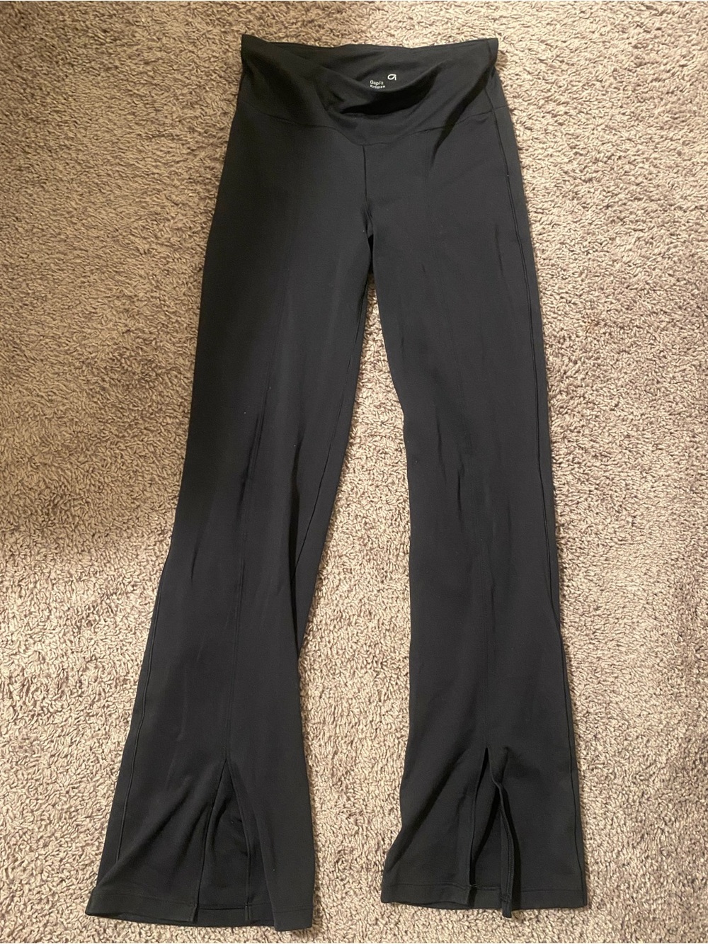 GapFit Black Flare Leggings with Front Slits